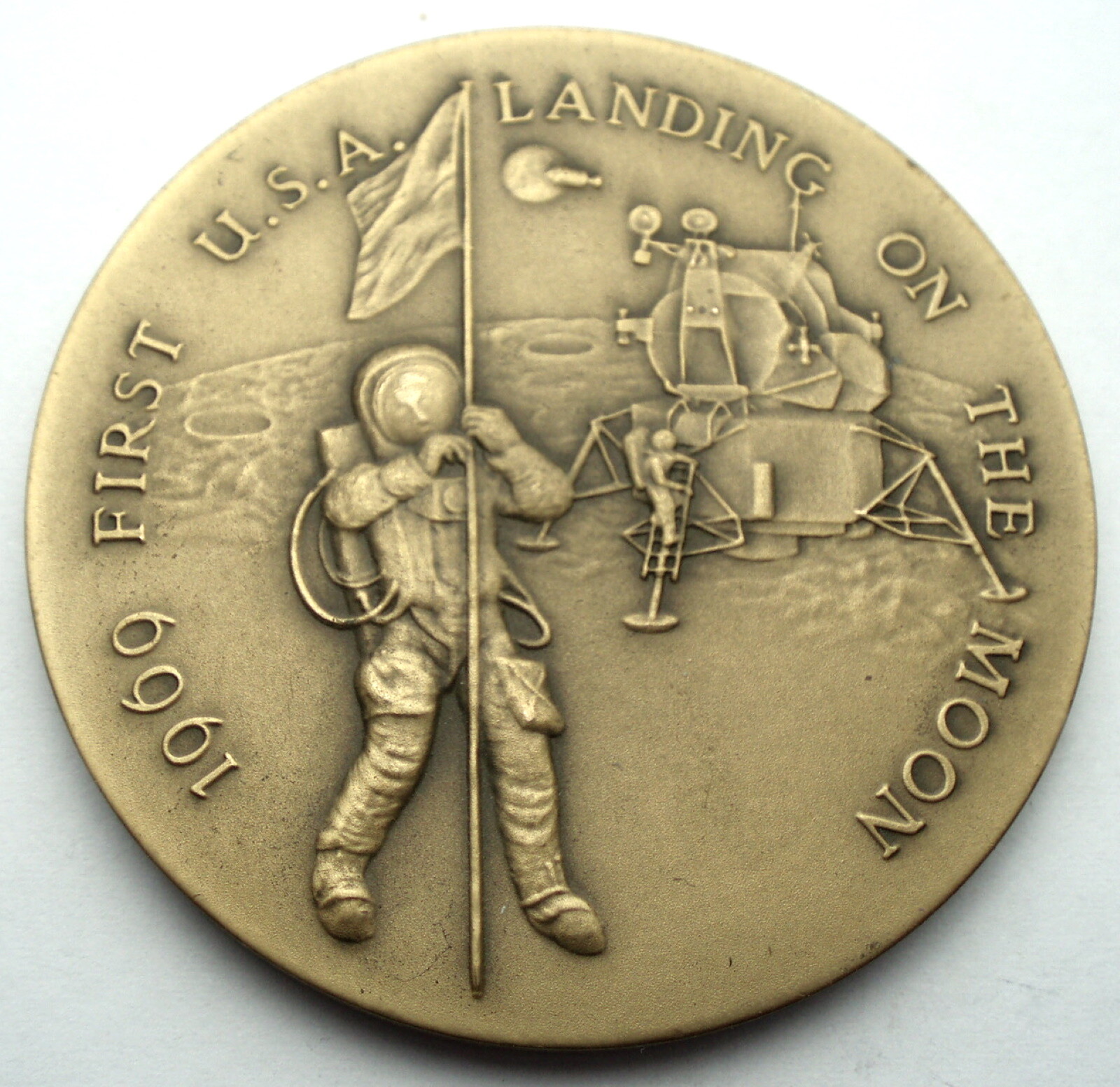 APOLLO 14 MEDAL 銀製メダル APOLLO XI 1969 FIRST USA LANDING