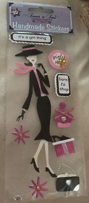 Forever In Time It s A Girl Thing Handmade Stickers