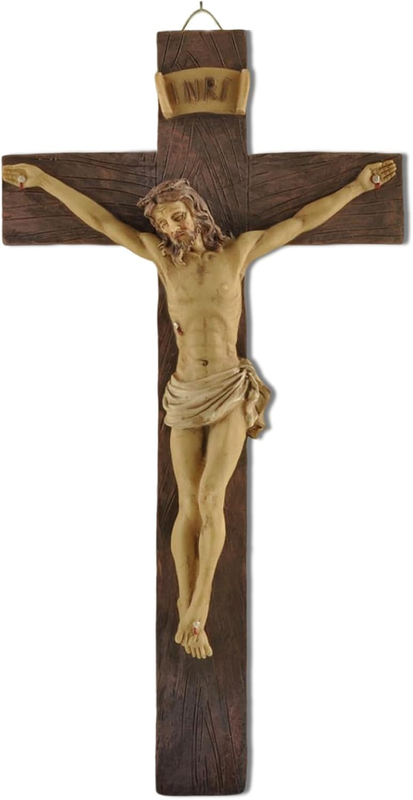 Jesus Crucifix Wall Cross INRI Christian Catholic Hanging Religious Decor Gift