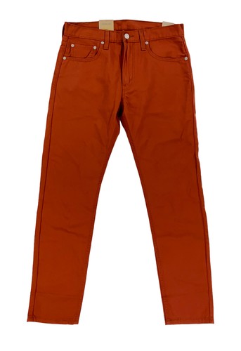 

НОВЫЕ мужские брюки чинос Levis Strauss 512 Slim Taper Rust Orange без защипов спереди, Оранжевый, Levi's 512