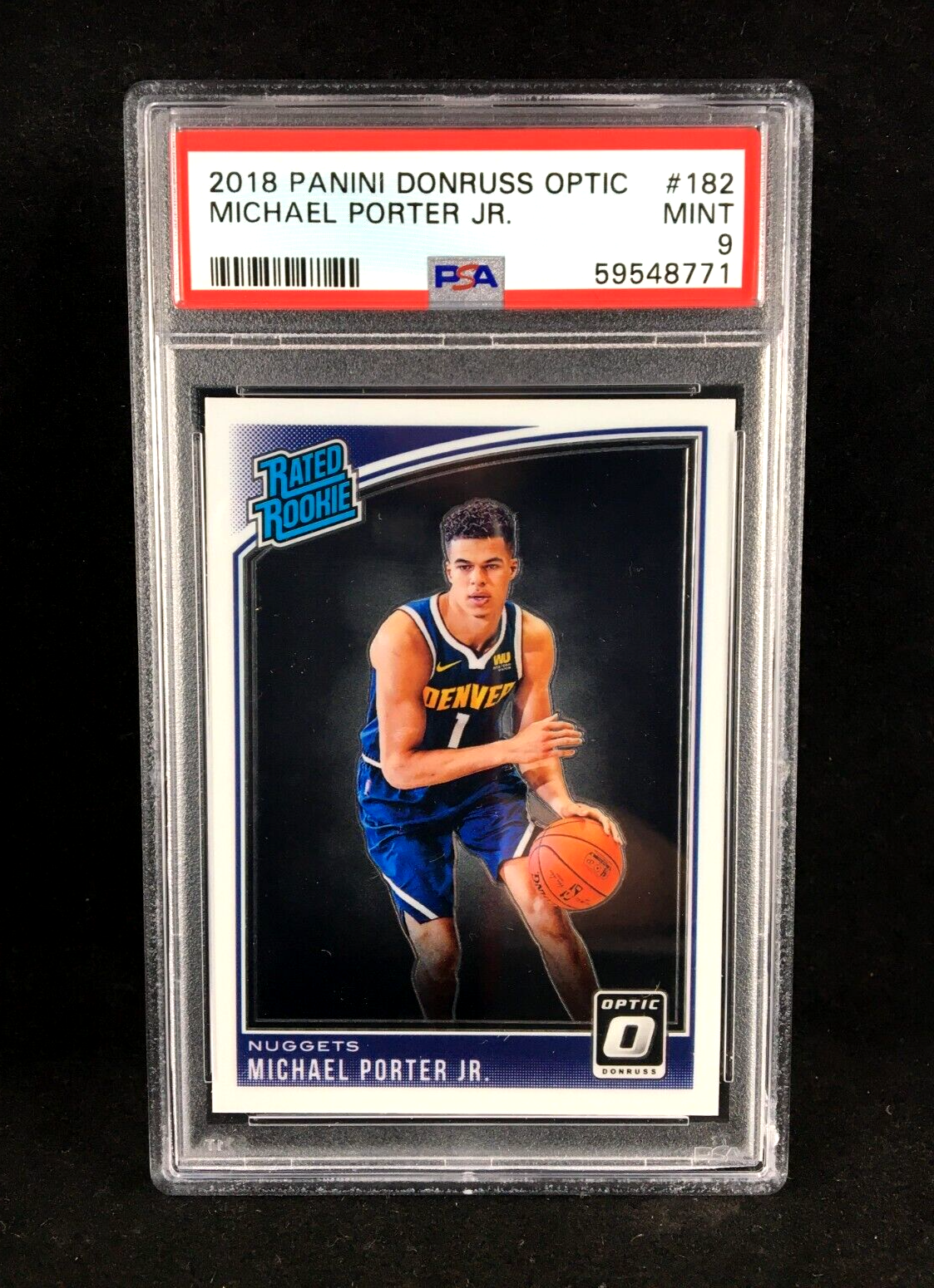 PSA 9 MIchael Porter Jr. MPJ 2018-19 Panini Donruss OPTIC