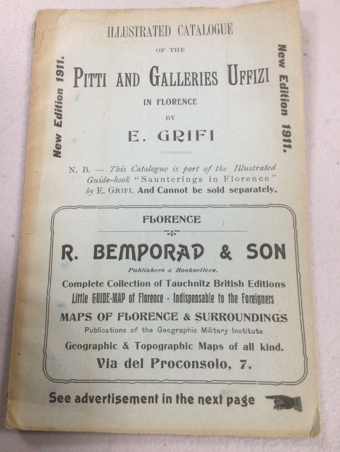 Illustrated Catalogue Of The Pitti & Galleries Uffizi In