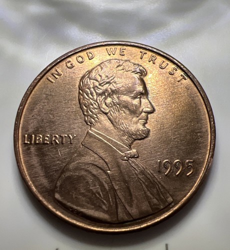 1995 P Penny Doubled Die Ear DDO-003 + DDR-002 MS Red Mint