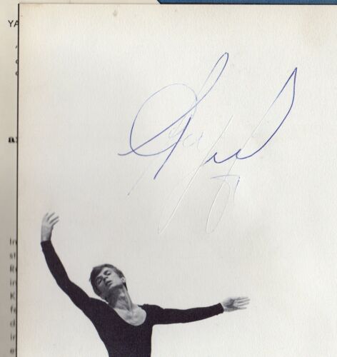 Rudolph Nureyev Ballet Dancer Russian Hand Signed Autograph Autobiography 