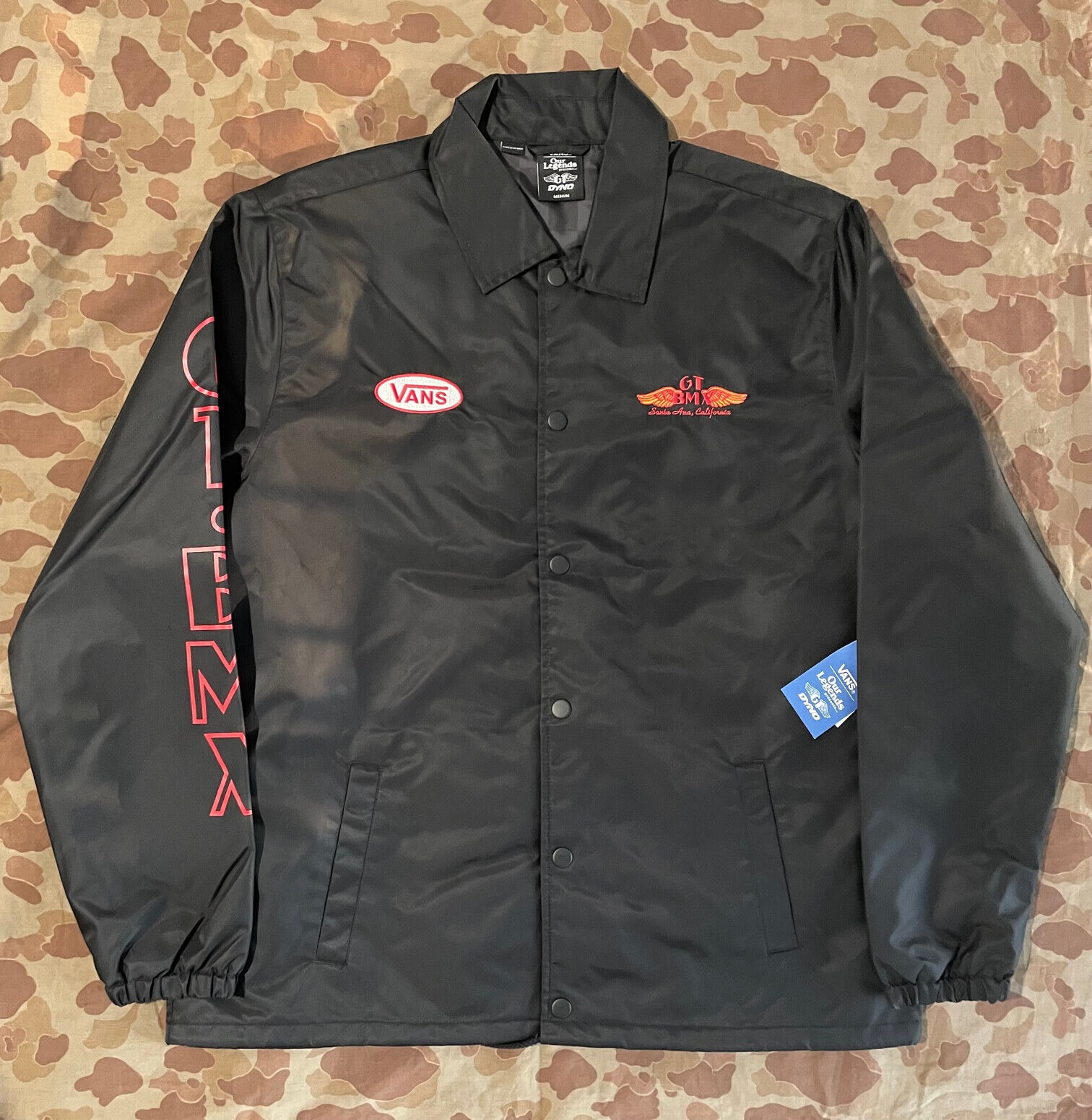 Vans X Our Legends GT Coaches Jacket Sz M Black New Rare | eBay Vans X Our Legends GT Coaches Jacket Sz M Black New Rare | eBay