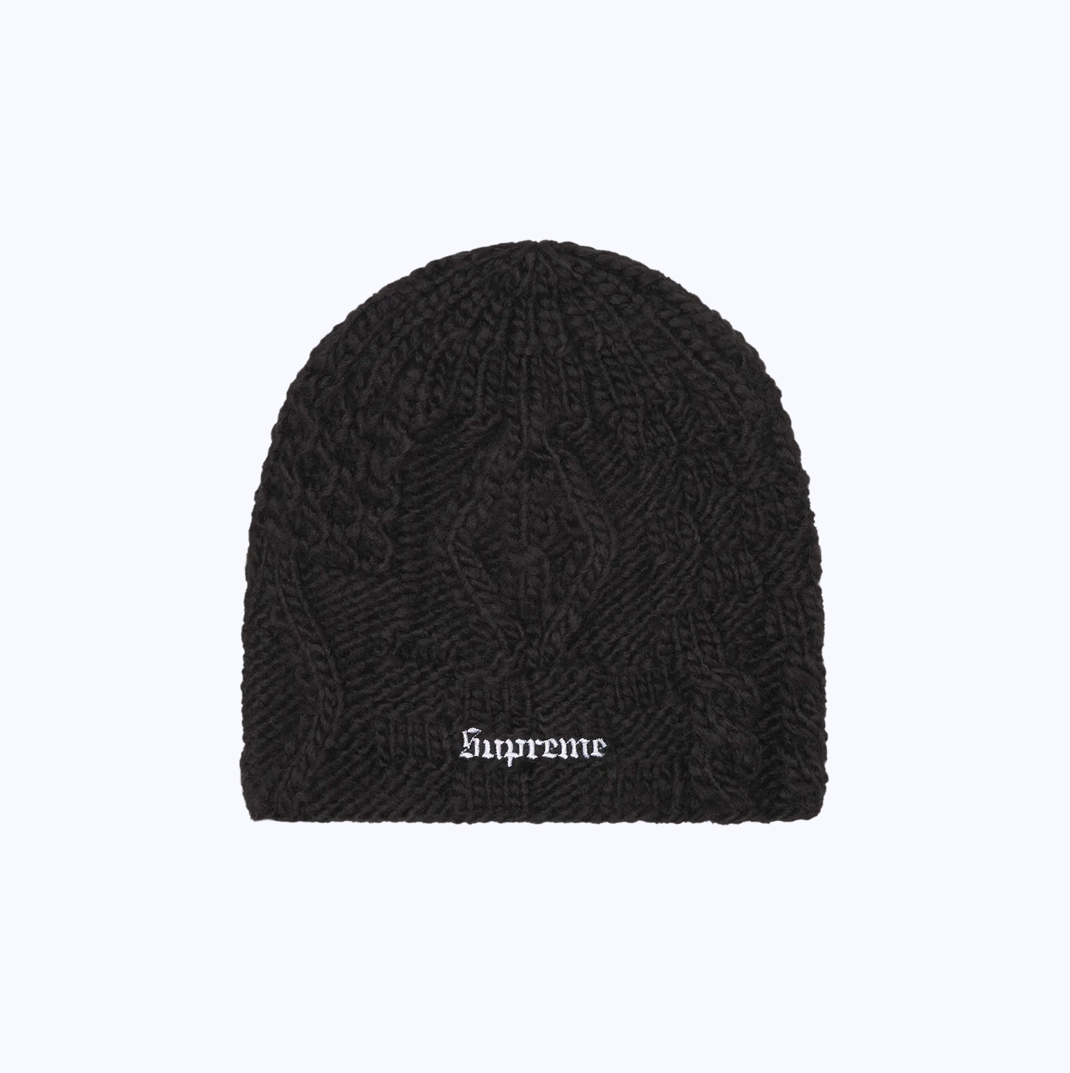 Supreme Block Knit Beanie Black - SS25 - US