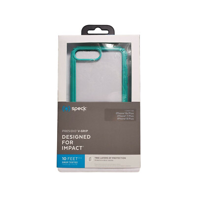 Speck Presidio V-Grip Case for iPhone 8 Plus, 7 Plus, 6s Plus - Caribbean
