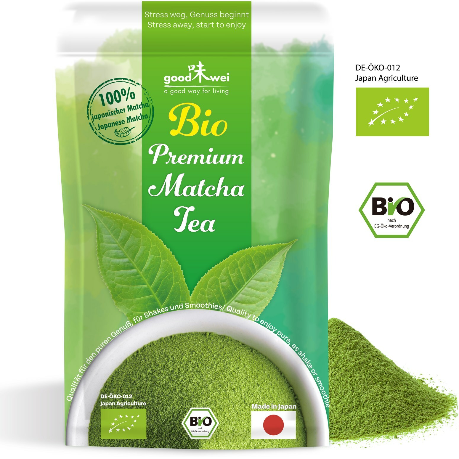 Original japanischer Bio-Matcha Premium, 100g
