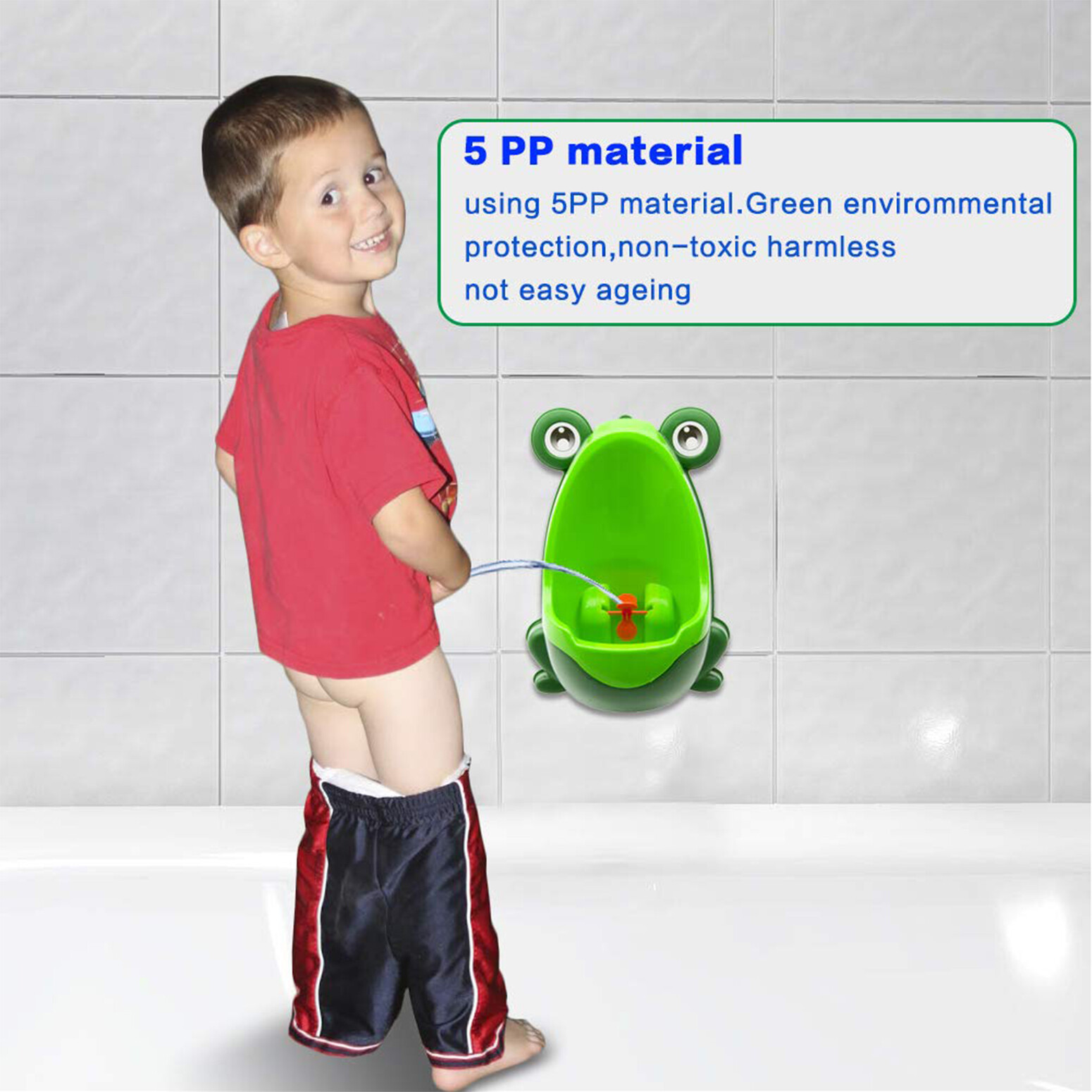 Frog Potty Training Urinal for Boys Cute Funny Aiming Target Toddler with Target