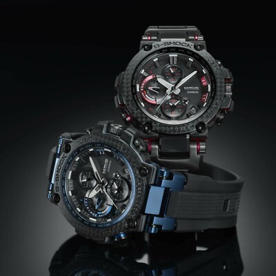 Pre-owned G-shock Casio  Mtg-b1000xbd-1ajf [mt-g Carbon Bezel With Bluetooth Solar ]new