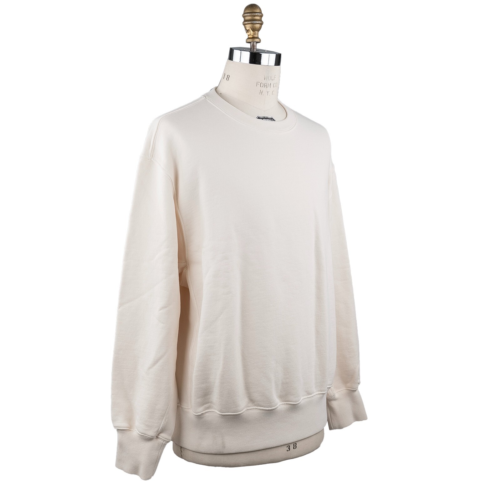 Pre-owned Kanye West Oversize Sweater Crewneck Season 4 100% Cotton Size M Kwmx40 In Beige