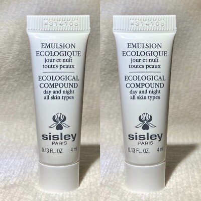 2x Sisley Paris Ecologique Ecological Compound Emulsion Deluxe Sample .13oz, 4ml