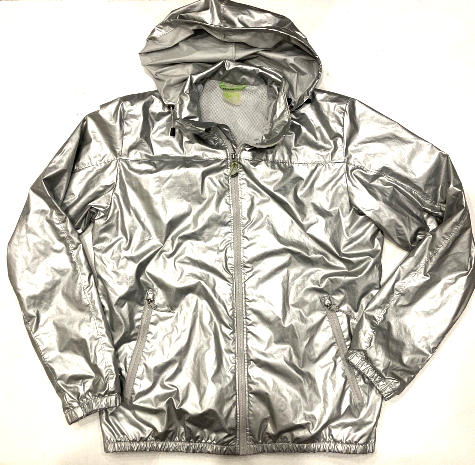 【MUCENT】HEDI SETUP GLOSSY HOOD WINDBREAKER★25SS★ Tooe Men's Fairy Grunge Windbreaker Jackets Cyber Punk Acubi