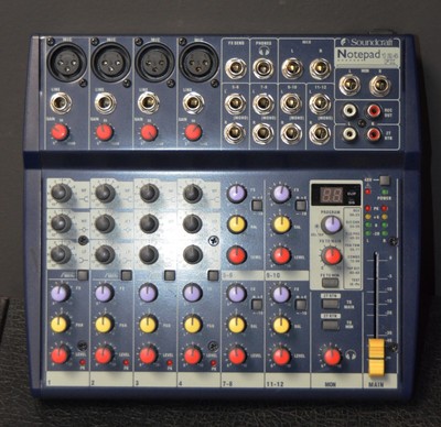 SoundCraft   Note Pad 124 FX Mixing Board w/ Power Supply   Used