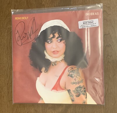 Remi Wolf Big Ideas Vinyl Autograph SIGNED JACKET Black Vinyl