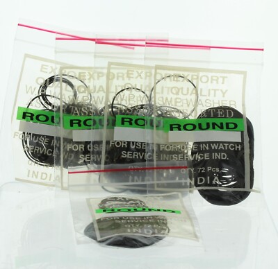 72x5 (360pcs) Watch Case Back Gaskets Rubber Washers O-Ring Repair Parts Watches