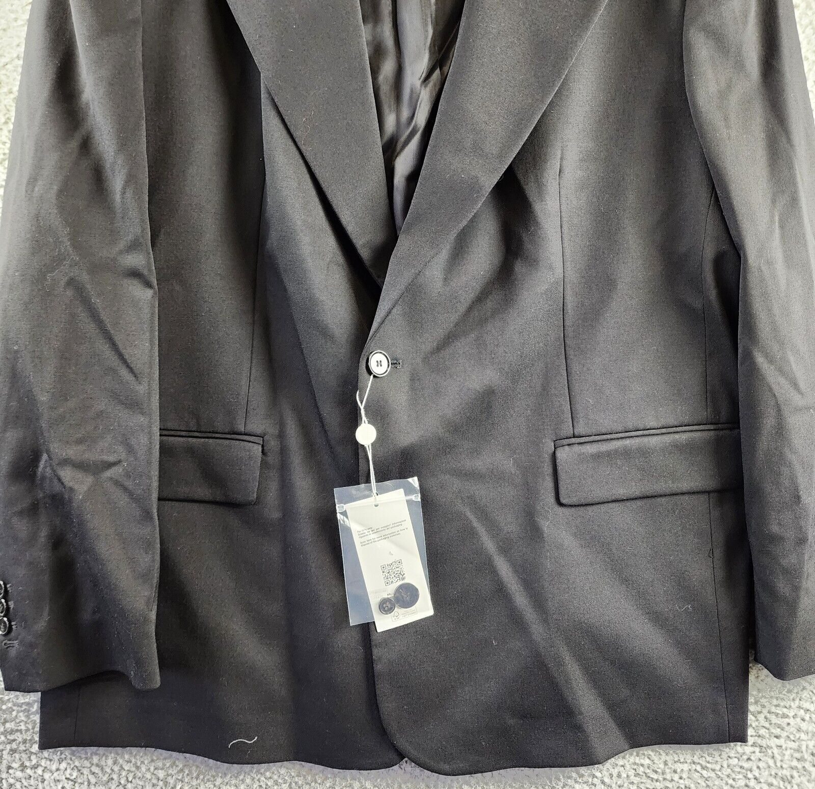 MM6 Maison Margiela Oversized Fit Suit Jacket Men's 50 IT/L Black Wool Blend - Picture 5 of 15