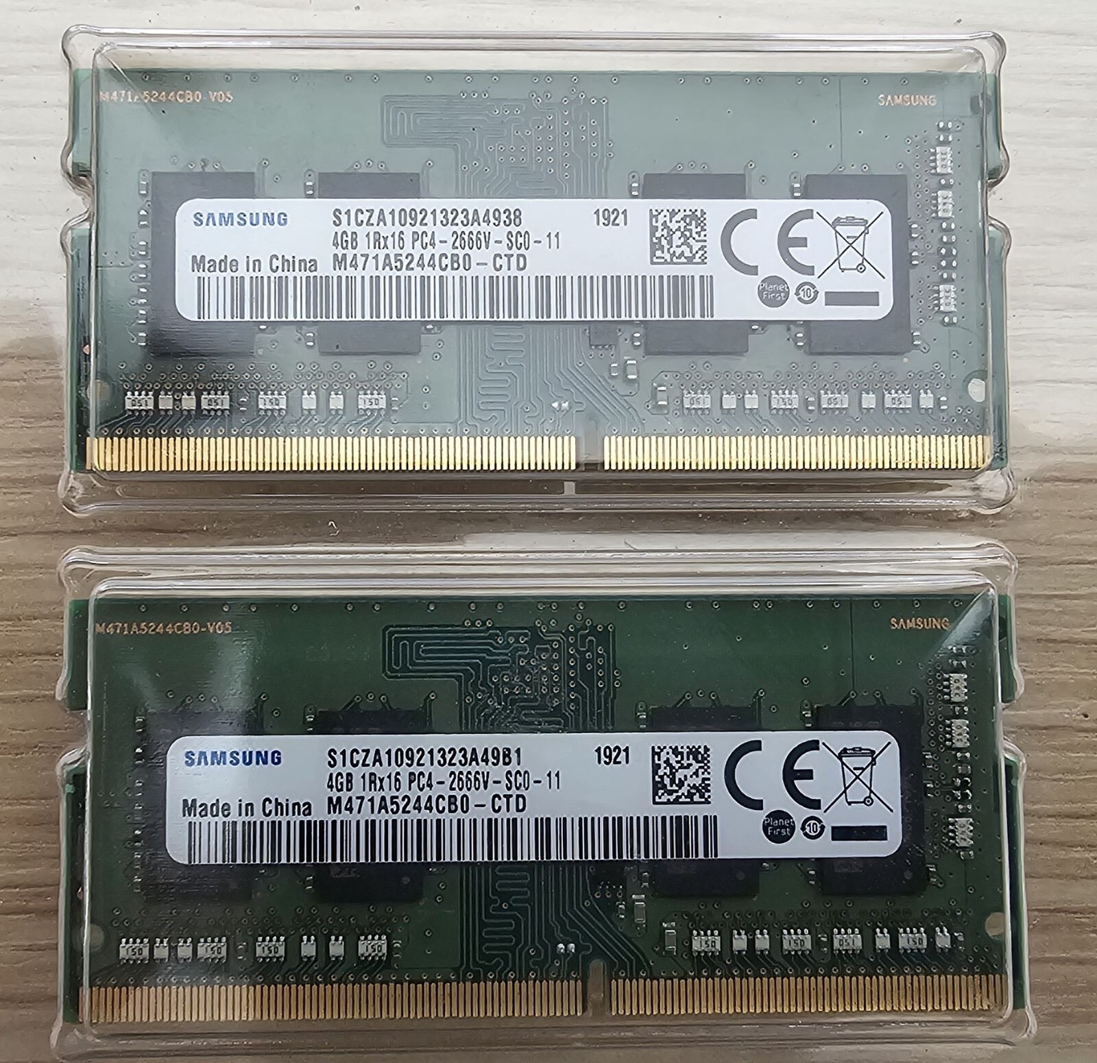Samsung 8GB (2X4GB) 1Rx16 PC4-2666V-SC0-11 DDR4 Laptop