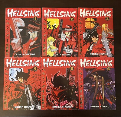 Dark Horse HELLSING Vol 1-6 Manga Comics RARE horror Kohta Hirano FIRST EDITIONS
