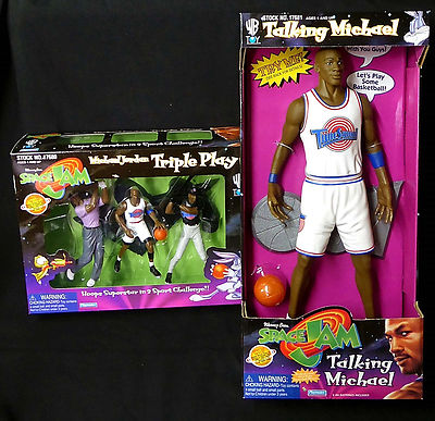 スポーツ SPACE JAM Talking Michael Michael Jordan Vintage 1996 Michael Jordan Space Jam Talking Action Figure