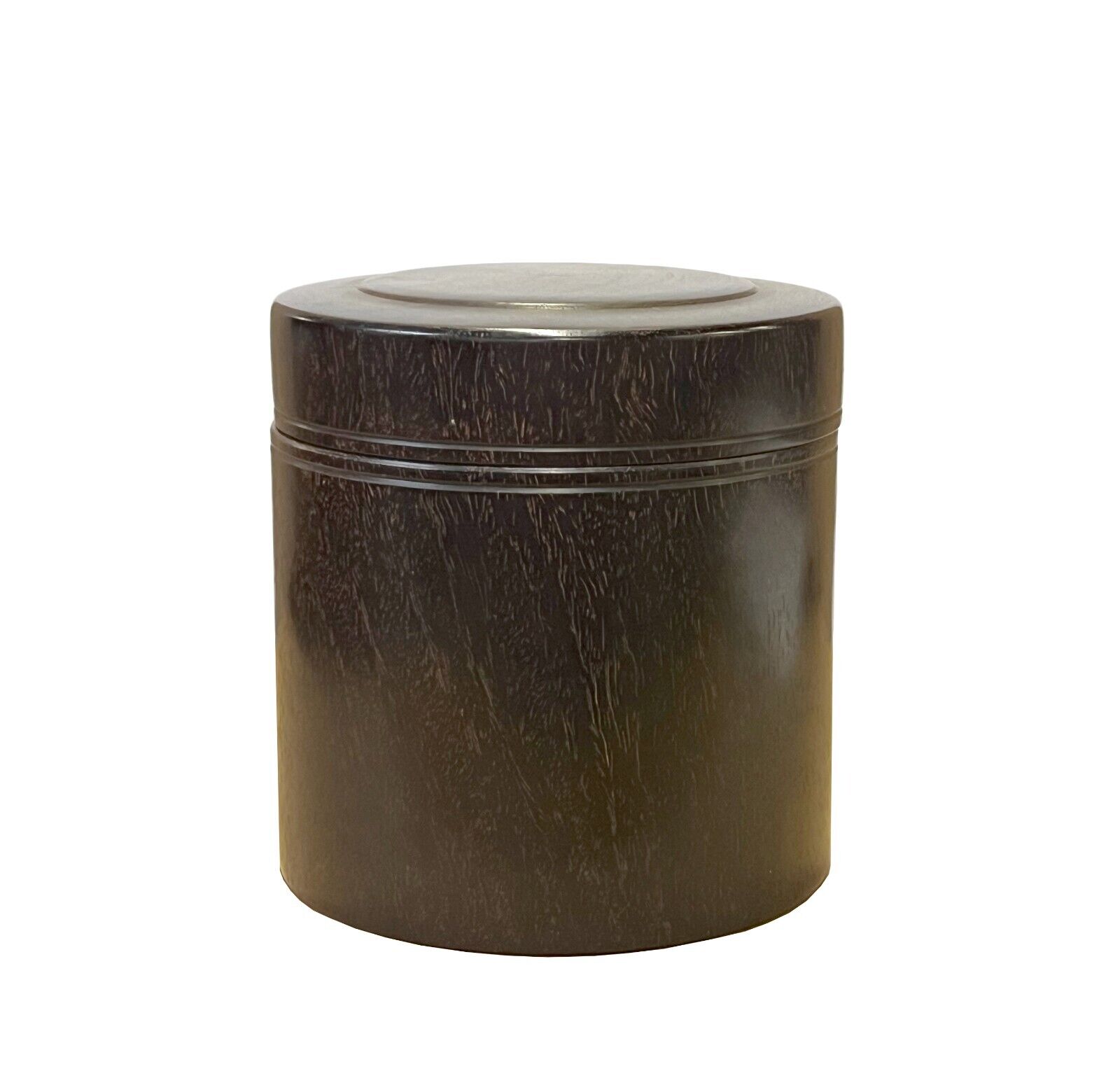 Chinese Zitan Wood Natural Pattern Round Box Holder ws2554S Chinese Zitan Wood Natural Pattern Round Box Holder ws2554S
