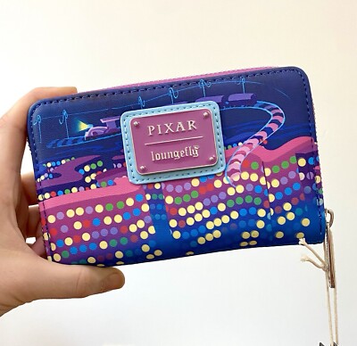 Loungefly Disney Inside Out Control Panel zip Around Wallet NWT Glow In The Dark