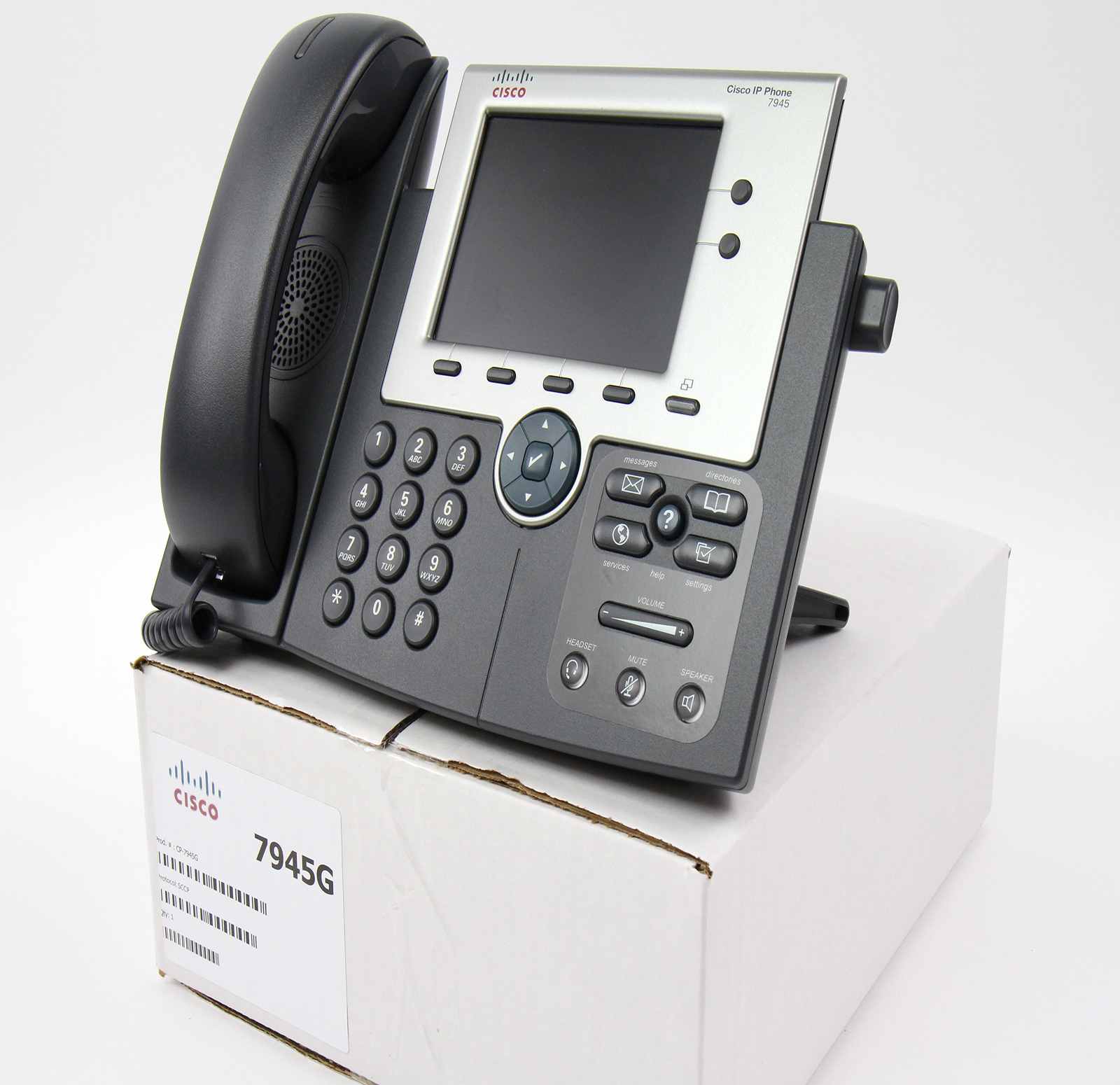 Cisco CP7945G 7945 SIP VoIP Phone PoE Bulk eBay