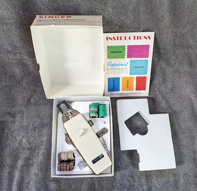 VINTAGE SINGER PROFESSIONAL BUTTONHOLER WITH MANUAL**1970's** #102878
