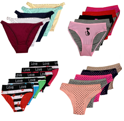 Ropa Interior de Algod n para Mujeres y Ni as Lote de 5 Bragas Breves de Encaje