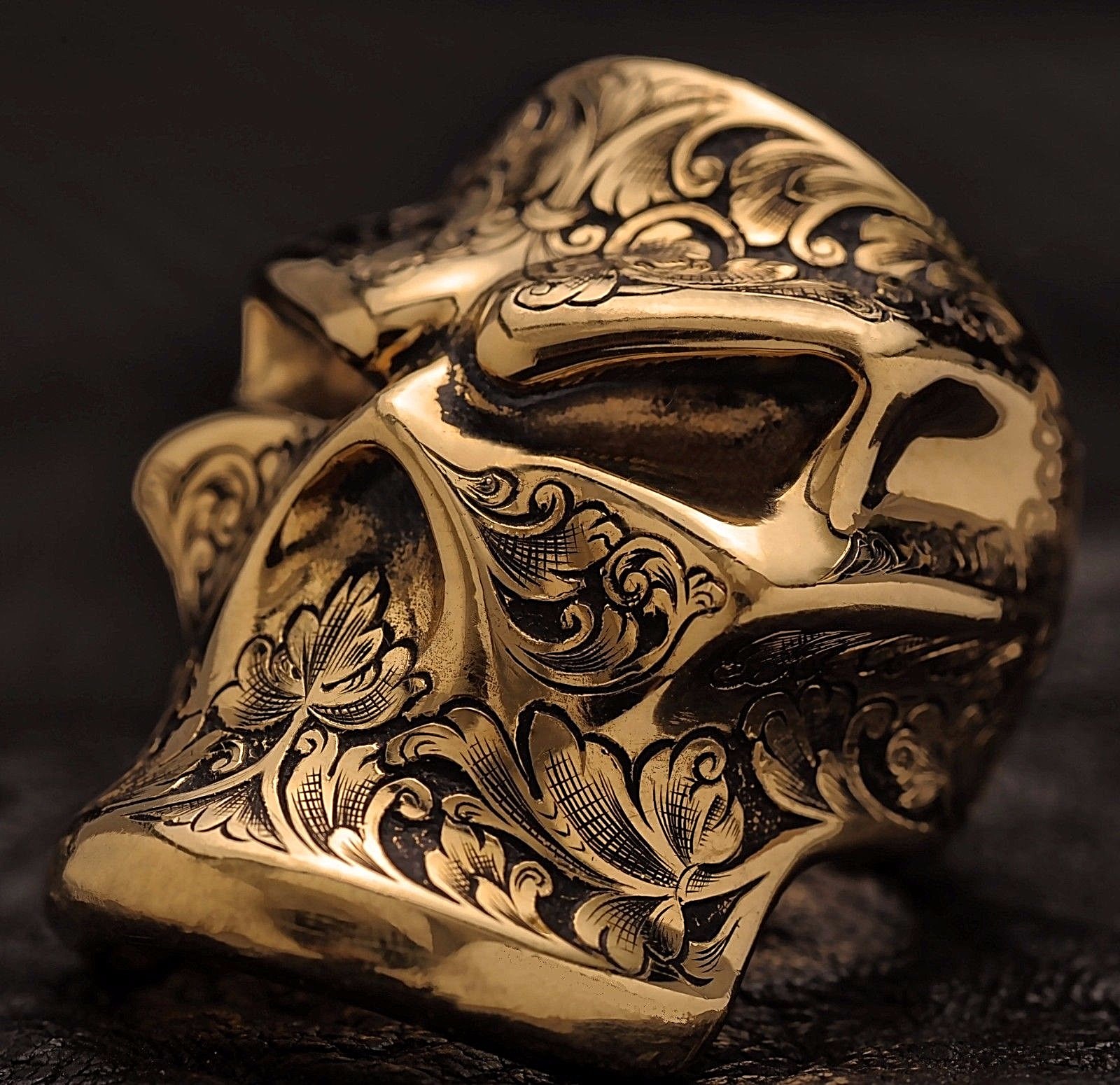 Unique Bronze Paracord Leather Knife Lanyard Beads HANDMADE metal pendant bead