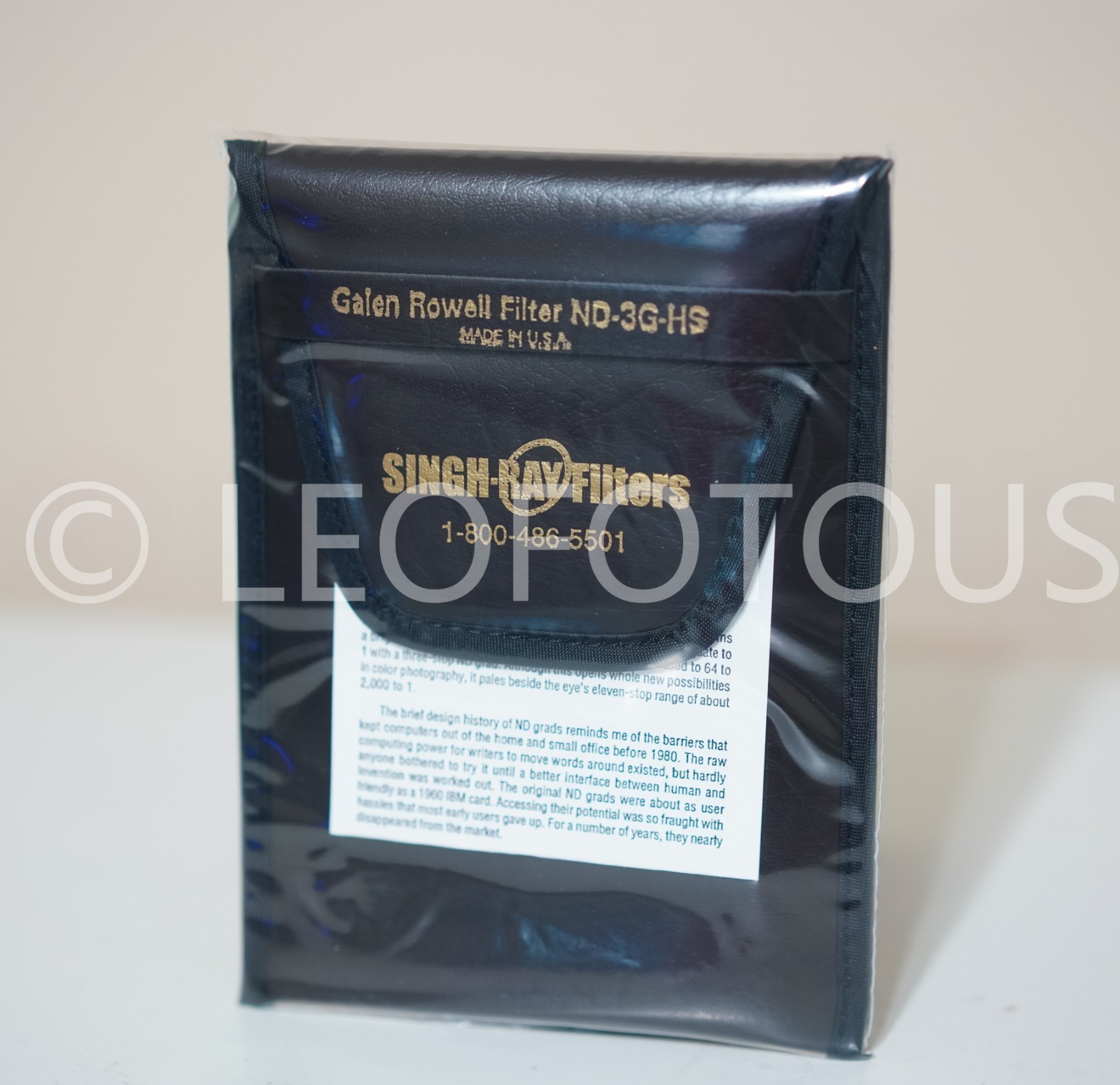 Singh-Ray 100x150mm Graduated Neutral Density 0.9 Hard-Edge Filter /FREE Cleaner