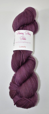 Stunning String Studio Aubergine 425 Yd Skein Hank Yarn Luxury Superwash Merino