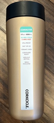 Corkcicle 17 oz. Spill-Proof Travel Commuter Wonder Cup - Ceramic Sierra