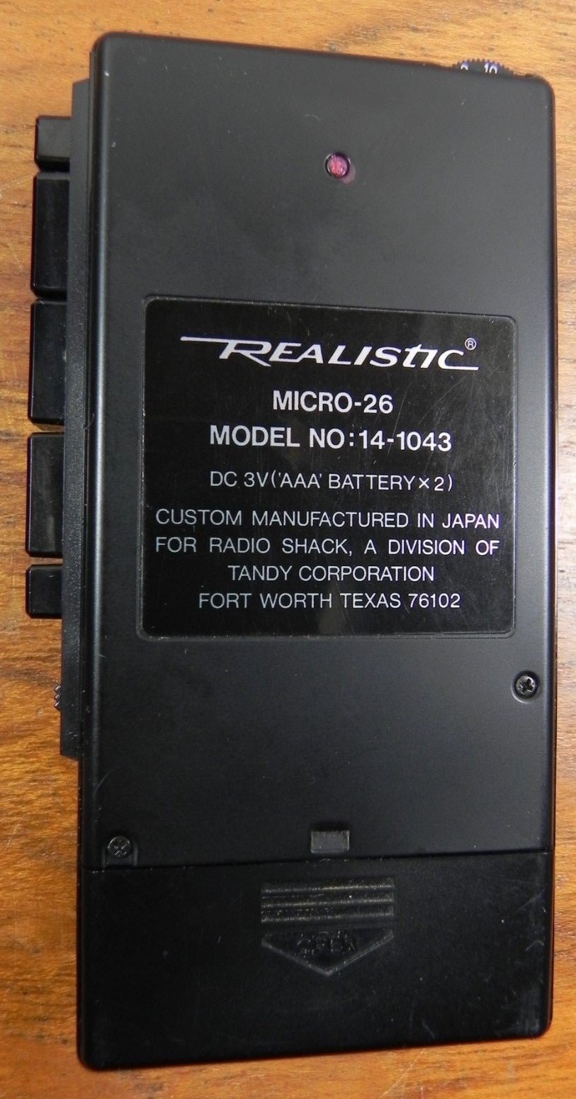 Realistic Micro-26 Voice Actuated Microcassette Recorder 14-1043 W/Case & Manual
