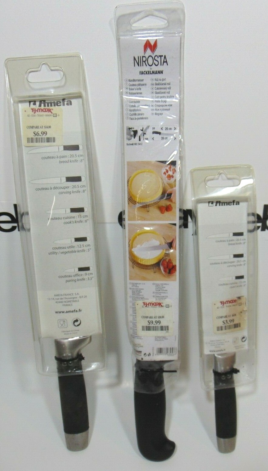 Knife Assortment Cooks Chef Nirosta Paring Bundling Cake Replacement Gift