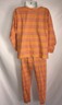 Girls CHICKEN NOODLE Cotton Shirt & Pants Yellow Orange Pink Striped Outfit Sz 8
