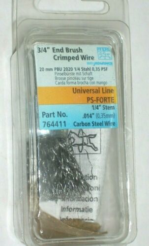 Pferd 76441 Crimped End Wire Brush 1/4 x 3/4" Diameter for Drill .014 Wire