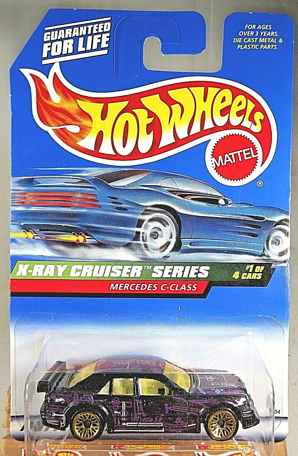 1999 Hot Wheels #945 X-Ray Cruiser Series 1/4 Mercedes C 1999 Hot Wheels #945 X-Ray Cruiser Series 1/4 Mercedes C