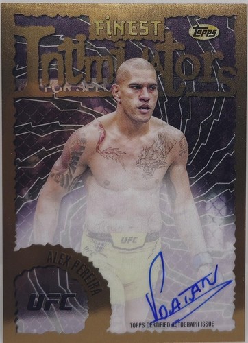 2024 Topps Finest UFC - Alex Pereira #IA-APE