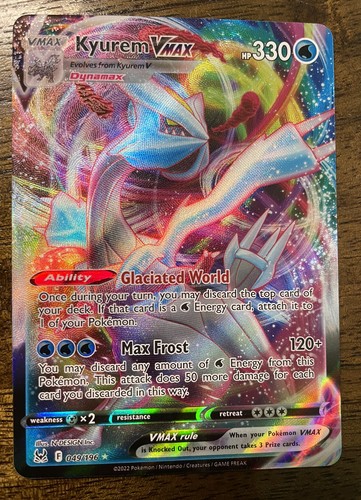 ポケモンカードゲーム Kyu Kyurem VMAX 049/196 - Lost Origins - Ultra Rare Full Art