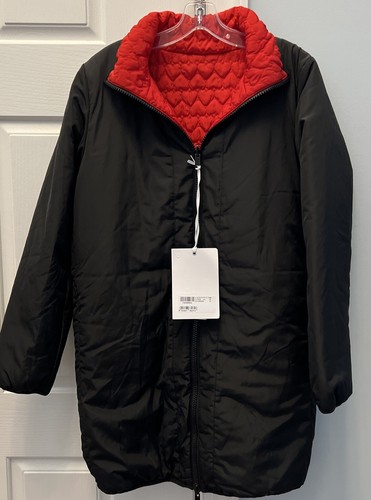 Pre-owned Moschino Love  Reversible Red/ Bluejacket Size 40 Usa 4 In Red/blue