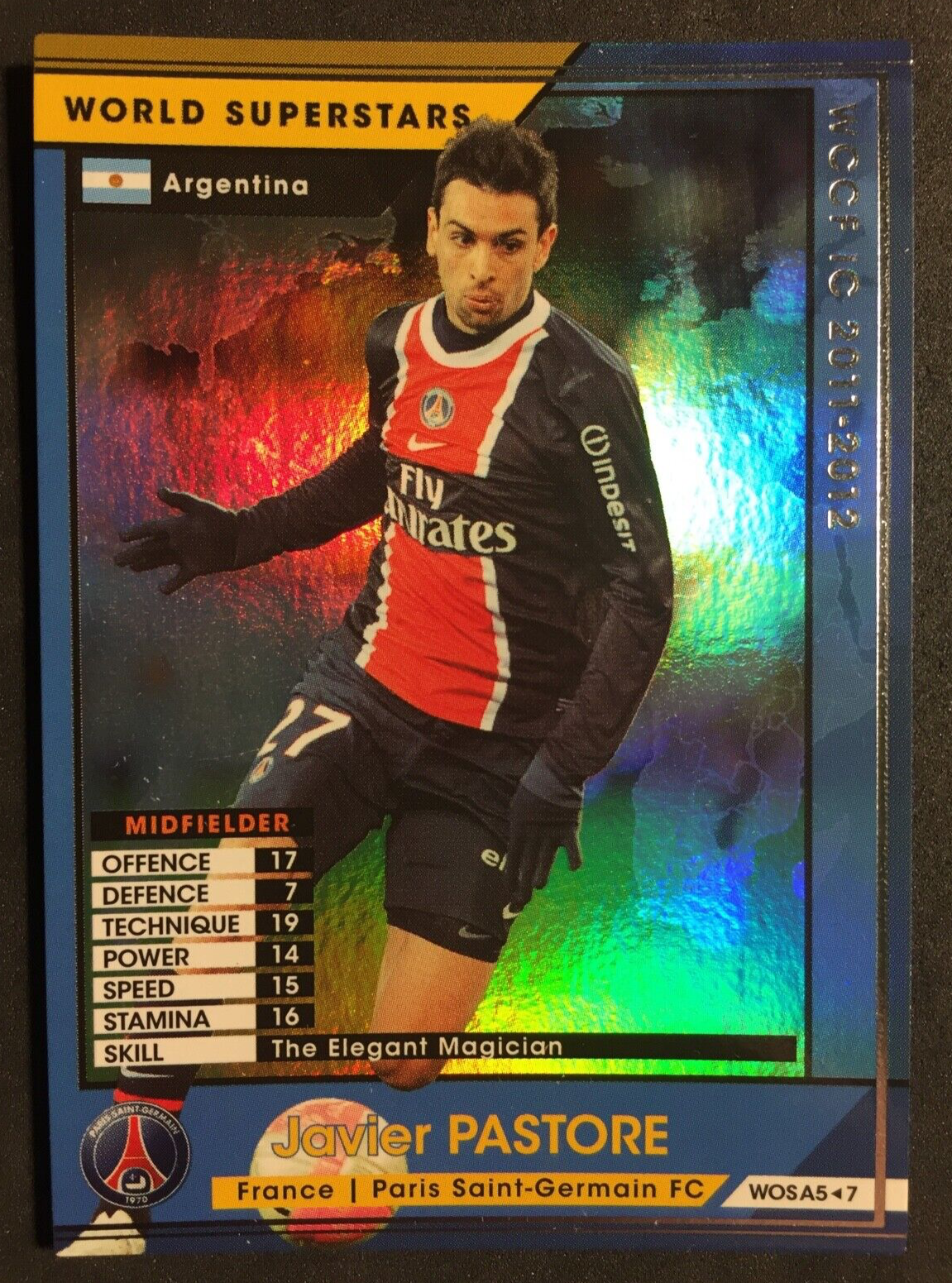 2011-12 Panini WCCF World Superstars Javier Pastore PSG