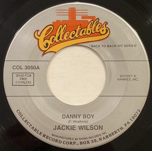 Jackie Wilson – Danny Boy / (You Were Made For) All My Love