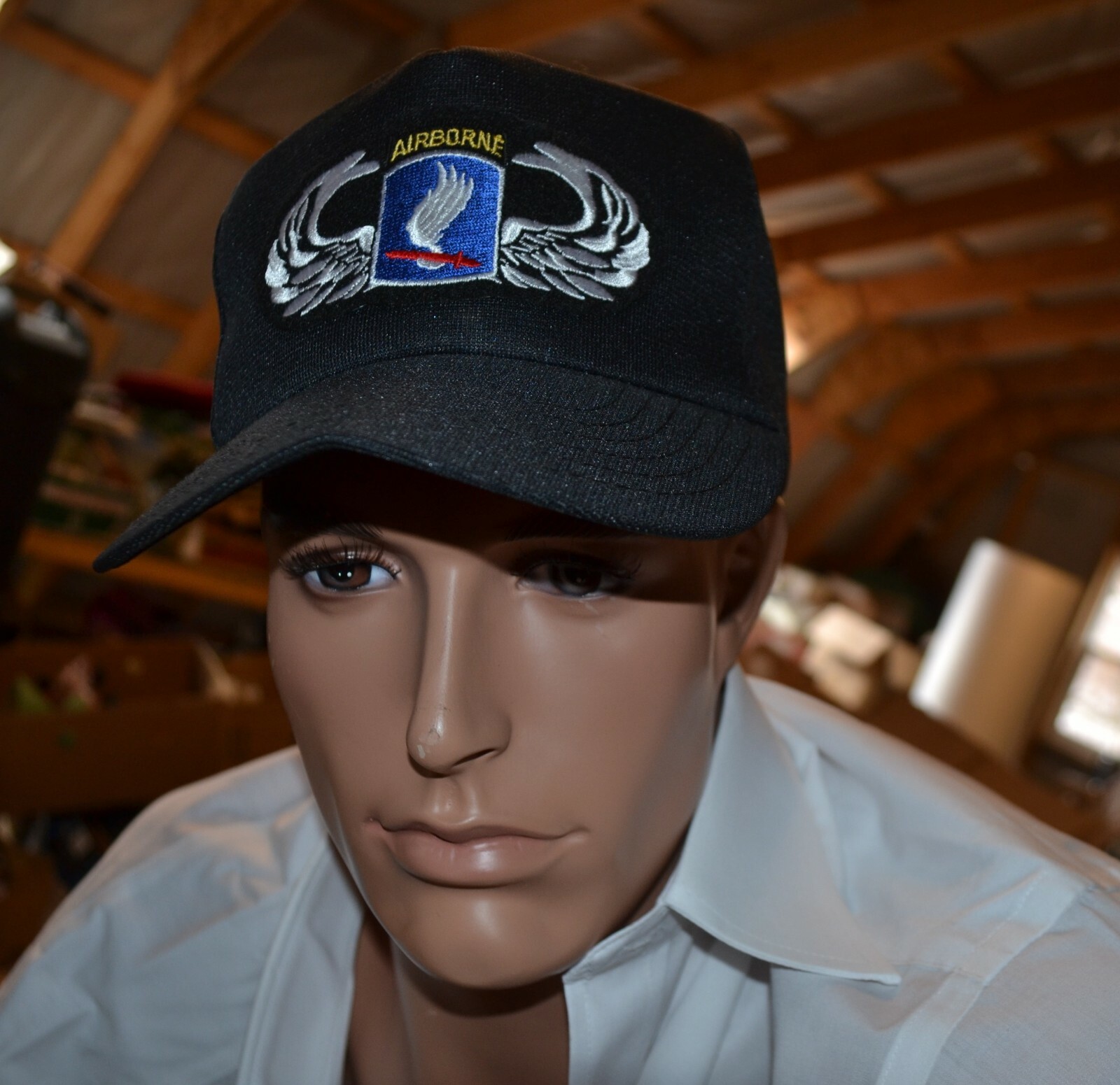 US ARMY HMC HONORS AIRBORNE  BASEBALL CAP White One size fits all