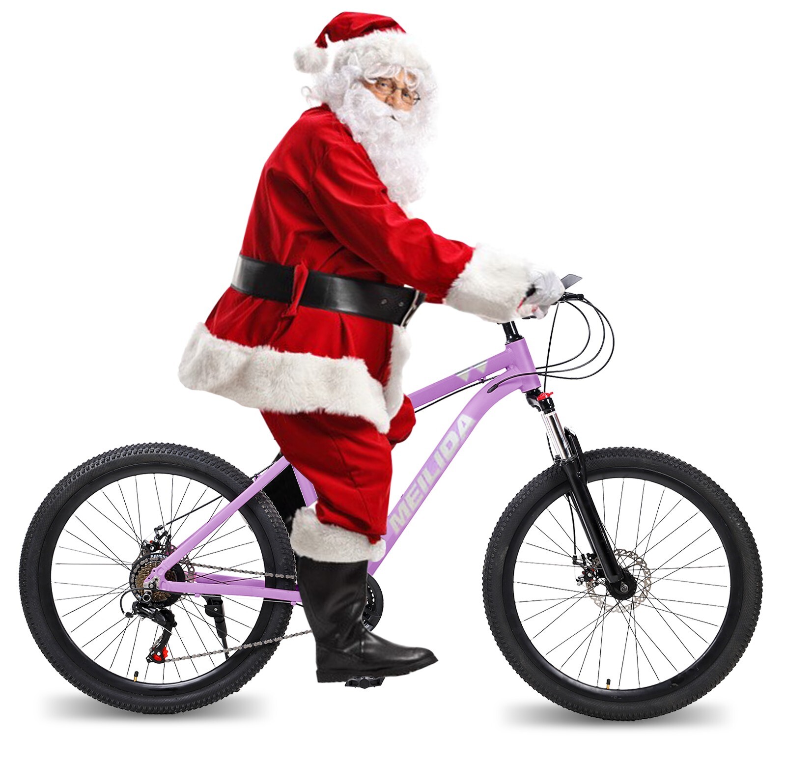 26 Inch 21-Speed Hardtail Mountain Bike Purple Outdoor Sports Unisex  Adult
