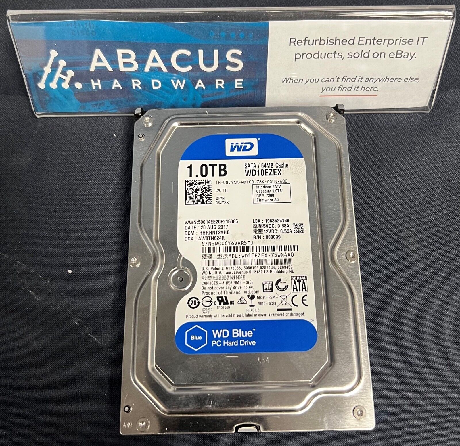 Dell 8JYXK WD WD10EZEX 1TB 7.2k SATA 6Gbps 64MB Cache 3.5 Dell 8JYXK WD WD10EZEX 1TB 7.2k SATA 6Gbps 64MB Cache 3.5