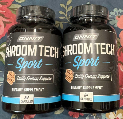 2X ONNIT SHROOM TECH Sport Daily Energy 84 CAPSULES EXP01/2025+ New Shipping