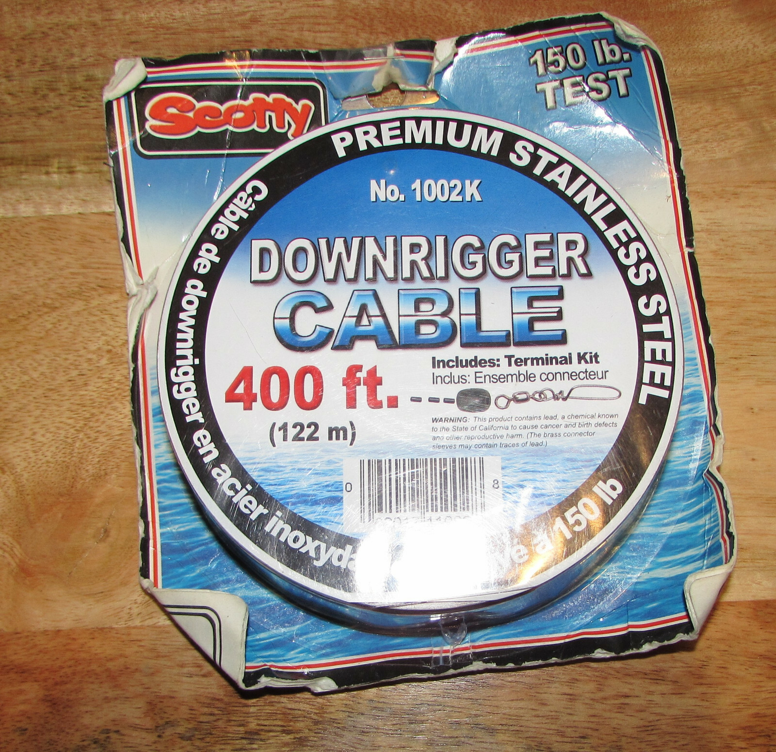 Scotty Fishing 1002 Premium SS Replacement Downrigger Cable 400 Ft