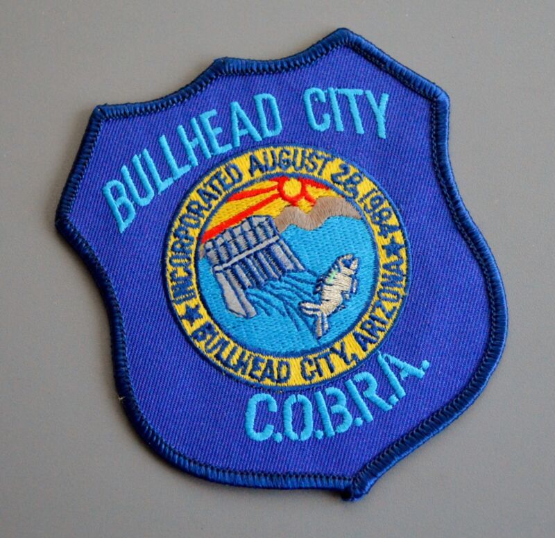Bullhead City Arizona Police Auxiliary C.O.B.R.A. Patch ++ Mint AZ