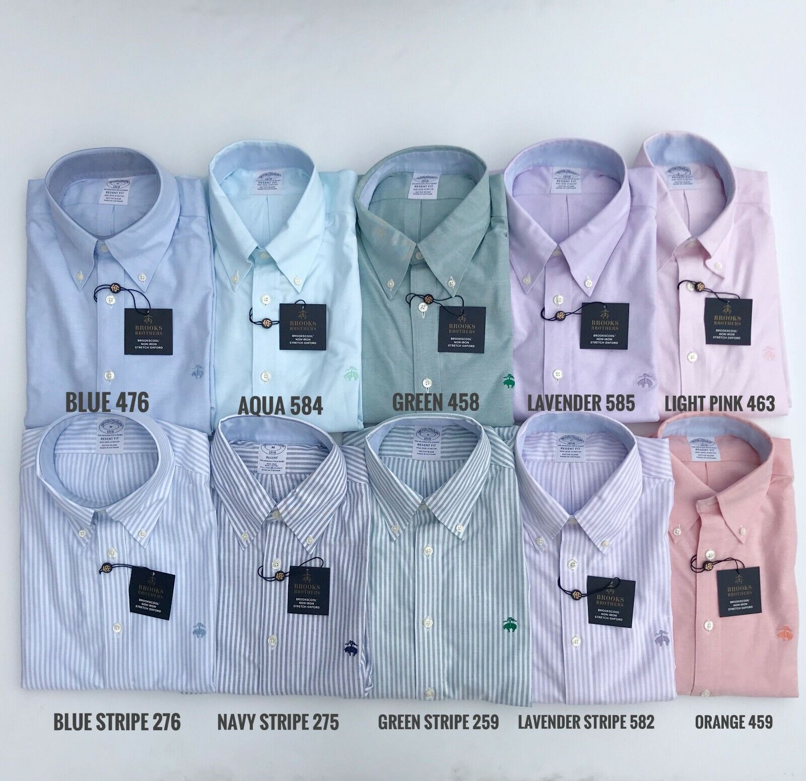 NWT Brooks Brothers Mens Non-Iron Oxford Stretch Regent Fit NWT Brooks Brothers Mens Non-Iron Oxford Stretch Regent Fit
